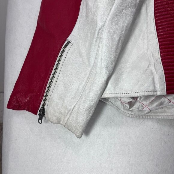 Nascar Dale Earnhardt Jr Jacket Men 2XL White Wilsons Leather Chase Authentics 8 - Picture 6 of 16